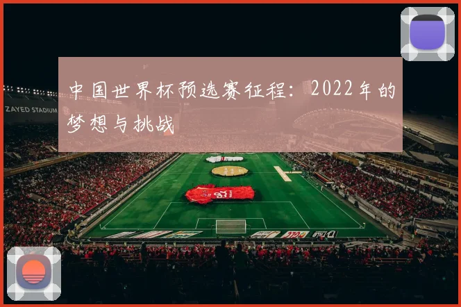 中国世界杯预选赛征程：2022年的梦想与挑战